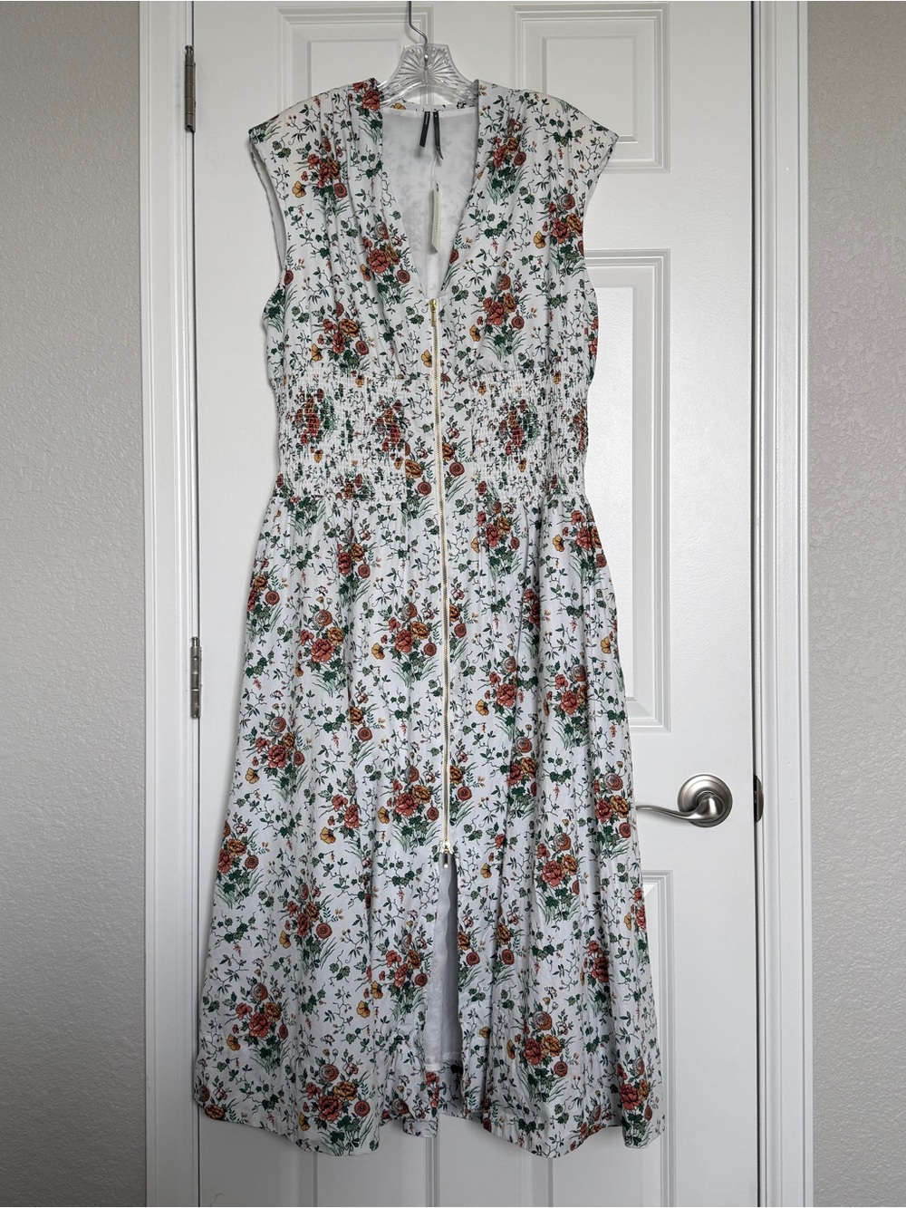 Anthropologie Tommie Zip-Front Midi Dress, NWT